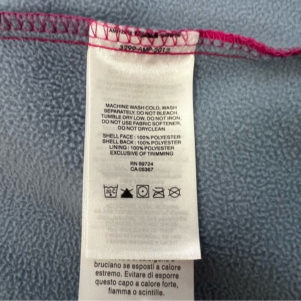 Columbia Women’s Front Zip Lined Jacket Sz Large Hot Pink Color Flaw/Pilling - Picture 6 of 14